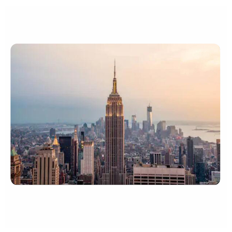 Home Textiles New York - Nowoczesny Nowy Jork o zachodzie słońca