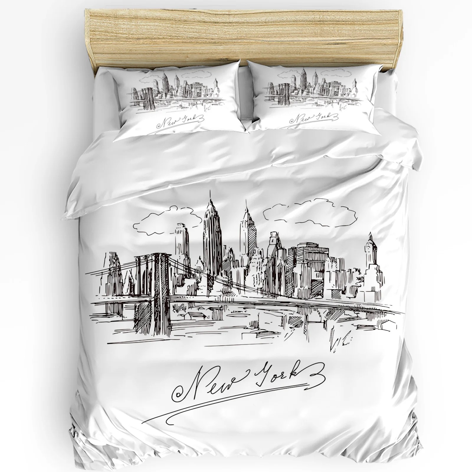 Home Textiles New York - Zestaw pościeli New York Sketch City