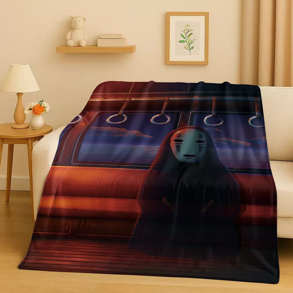 Home Textiles Face Towel - Koc flanelowy z motywem klasycznej kreskówki