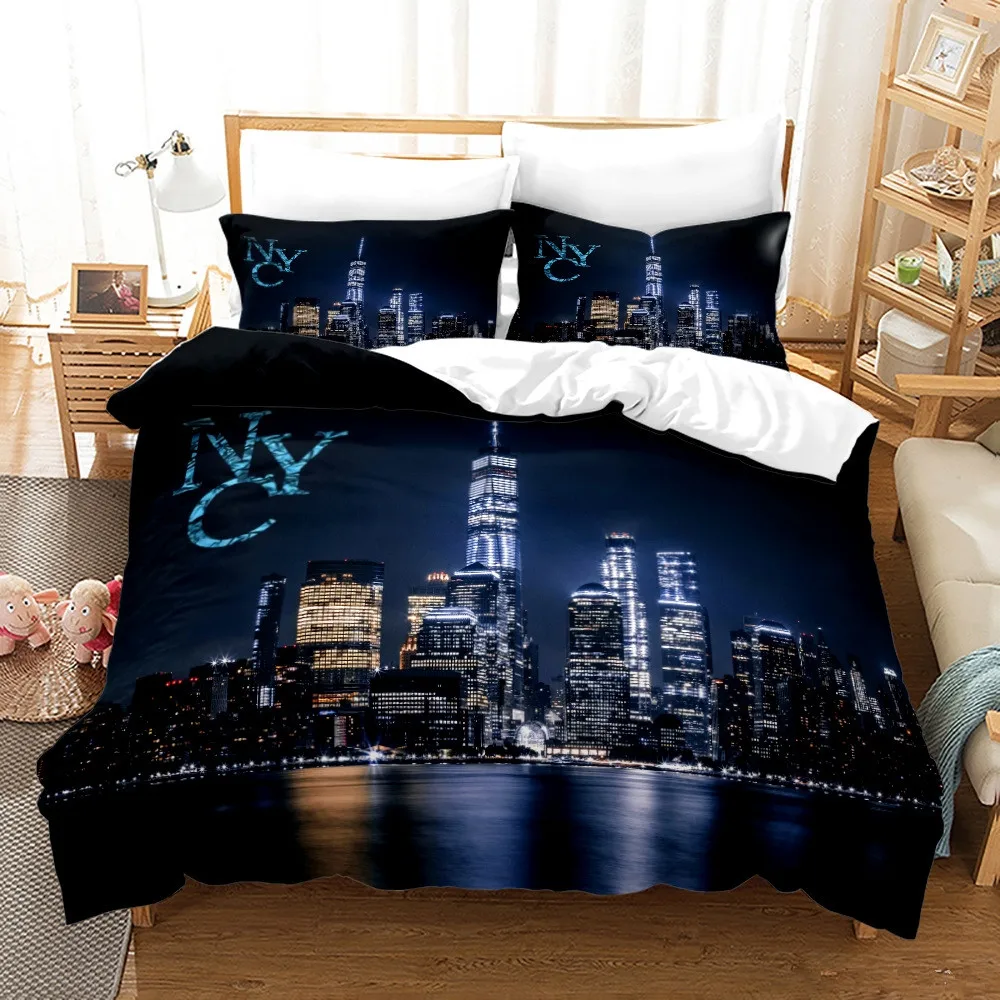 Home Textiles New York - Nowy jork miasto w nocy widok