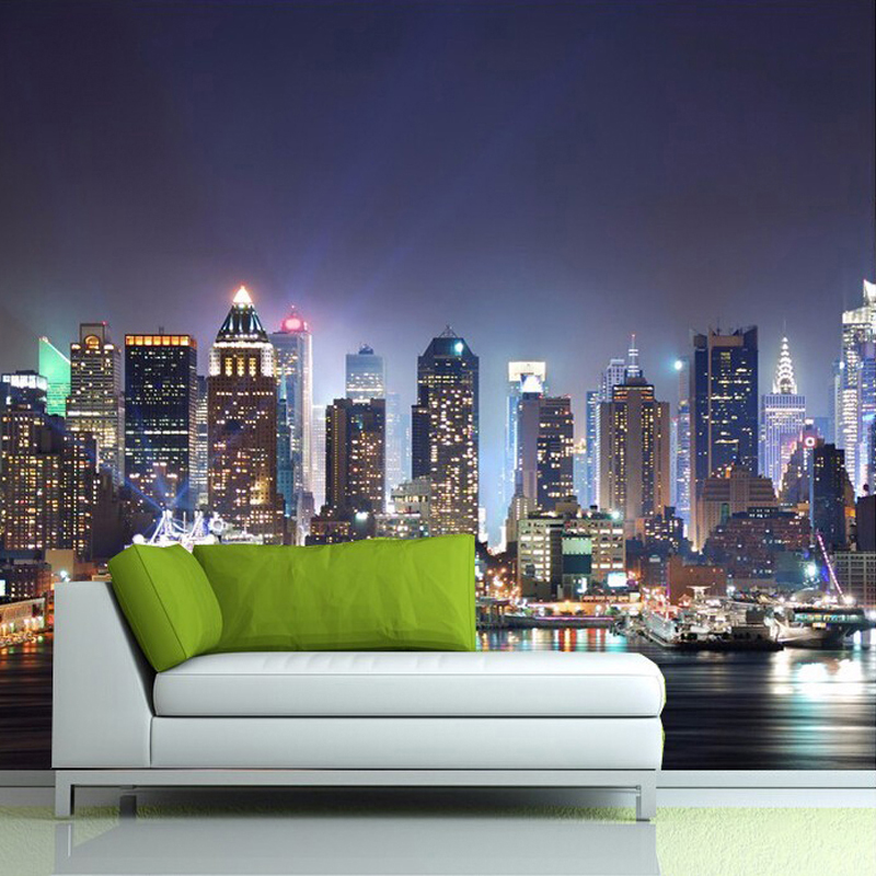 Home Textiles New York - Personalizowane produkty Fototapeta Nowy Jork nocą