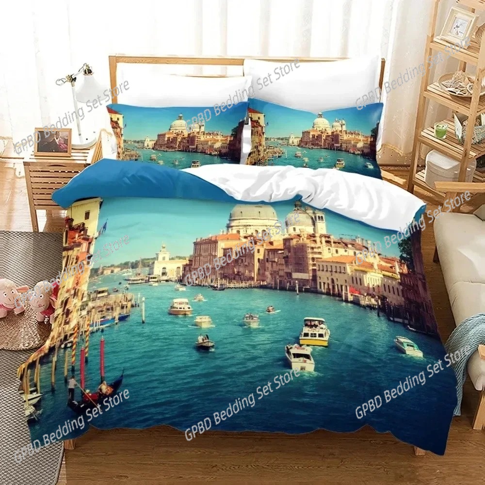 Home Textiles New York - Zestaw pościeli z nadrukiem 3D, widok