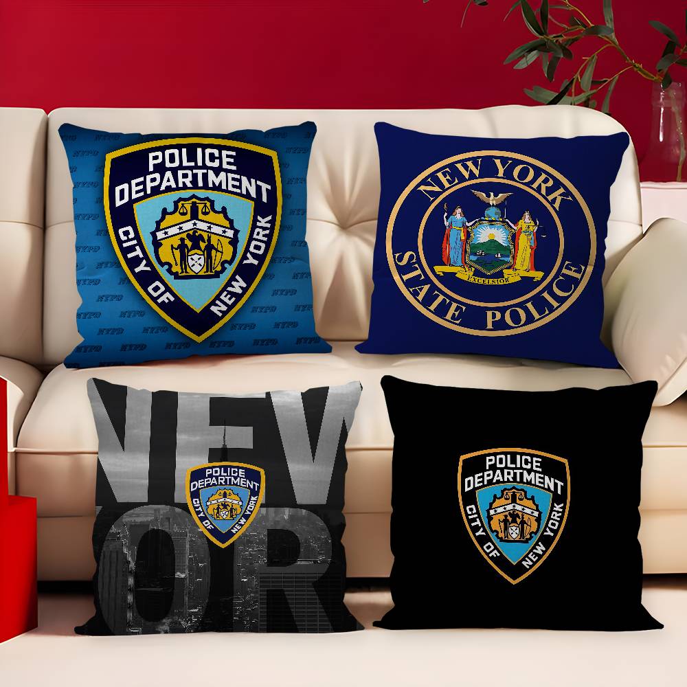 Home Textiles New York - Poszewka na poduszkę z motywem NYPD