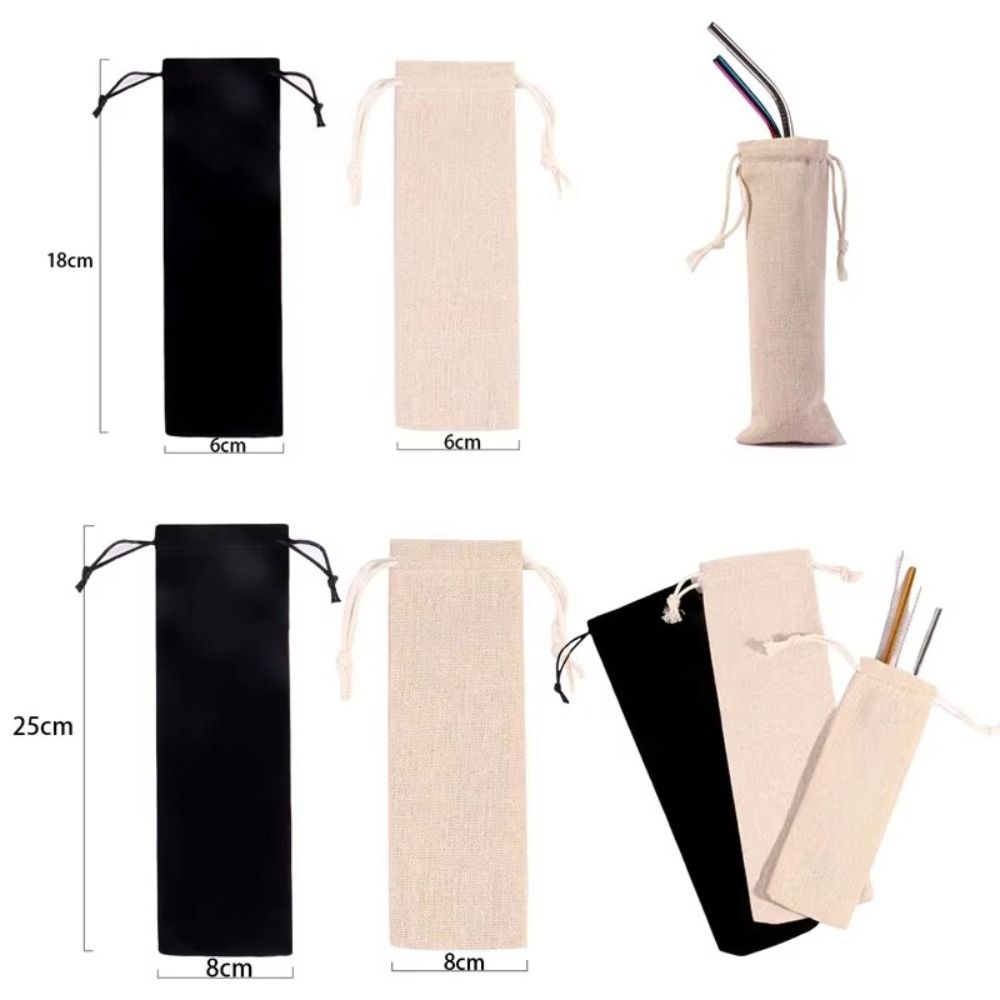 Home Textiles Store - Wielofunkcyjna bawełniano-lniana torba ze sznurkiem, pyłoszczelna,