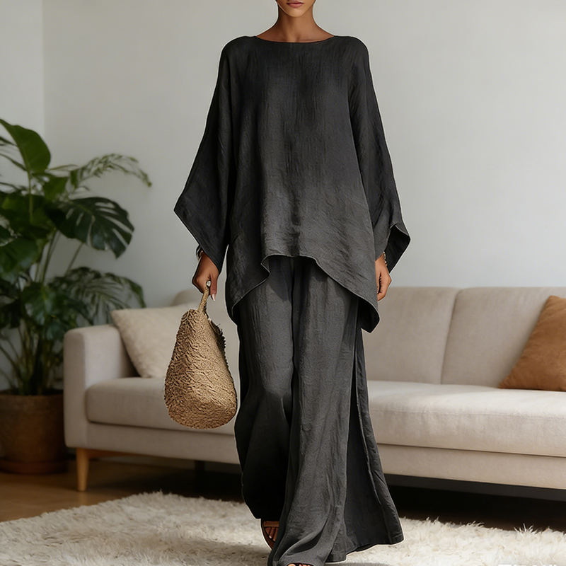 Home Textiles Store - Wiosenny Nowy Modny Lniany Luźny Zestaw