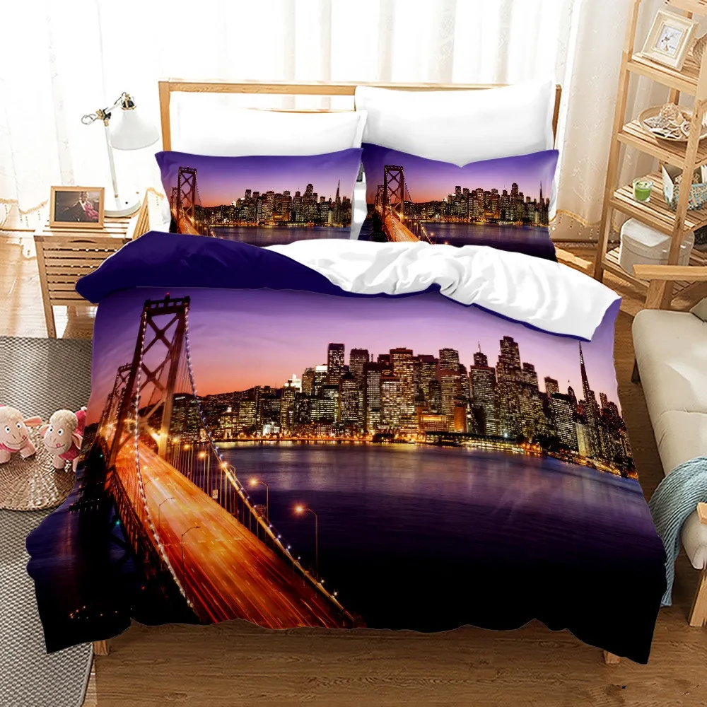 Nowy jork miasto w nocy widok  – Home Textiles New York recenzja i cena