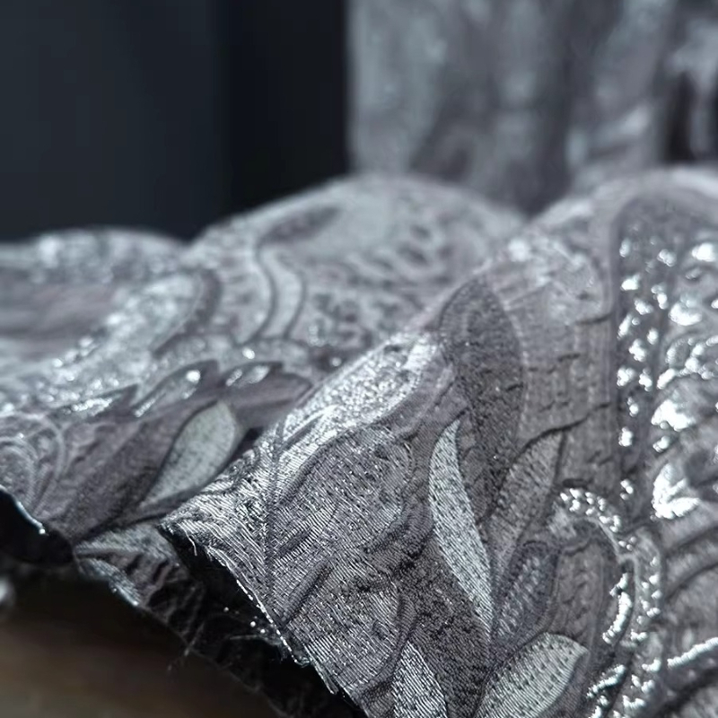 Szare, żakardowe zasłony w sty – Home Textiles Designer recenzja i cena