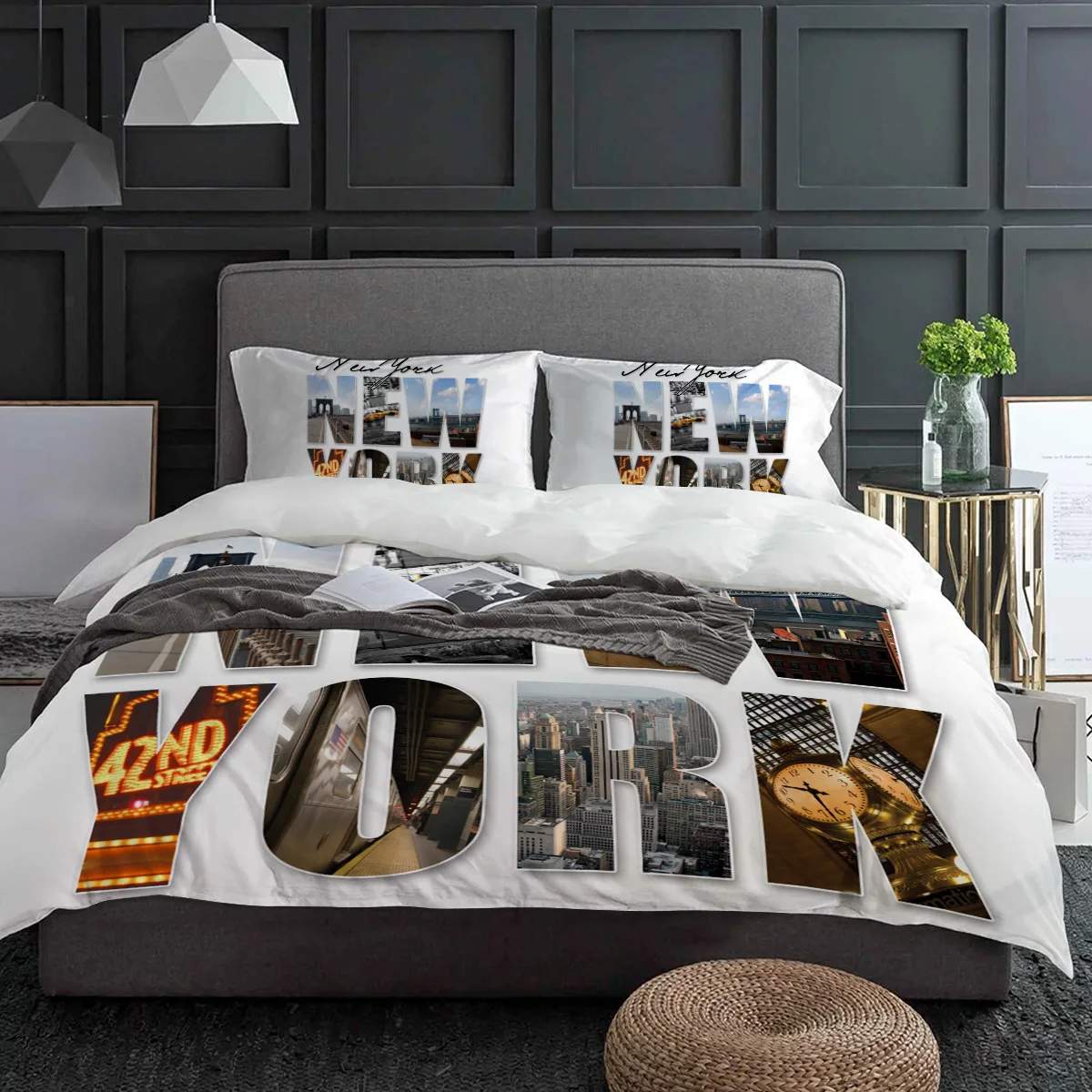 Nowy Jork Angielski Tekst Kraj – Home Textiles New York recenzja i cena